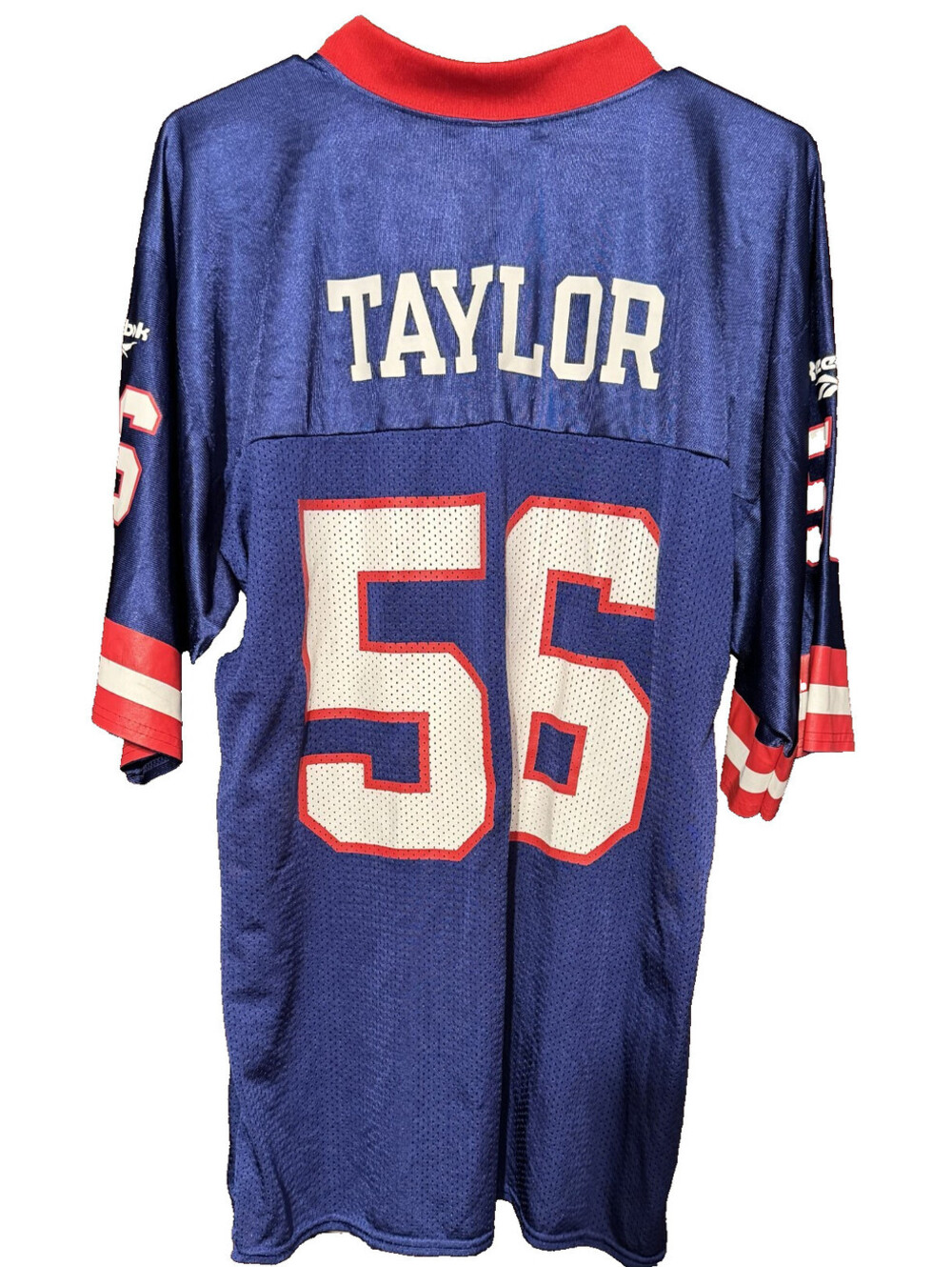 New York Giants Lawrence Taylor #56 Reebok Jersey Men Size M Blue LT